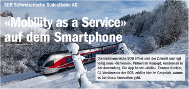 «Mobility as a Service» auf dem Smartphone