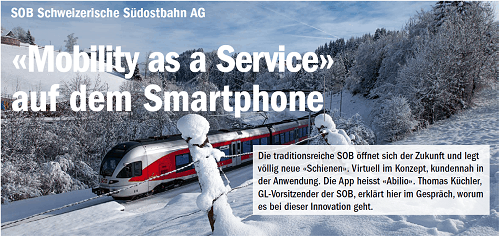 «Mobility as a Service» auf dem Smartphone