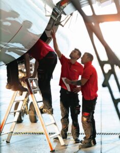 Safety is crucial when traveling by air, and proper aircraft maintenance is a prerequisite © Helvetic Airways